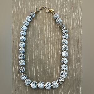 Vintage monet brown and cream necklace